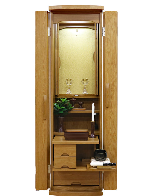 Soka Gakkai Furniture-style Buddhist Altar "Respe" Manually-operated Cabinet Door Available in 2 Colors